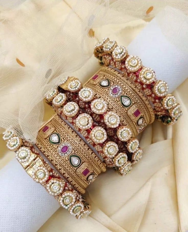 Gold bangle set