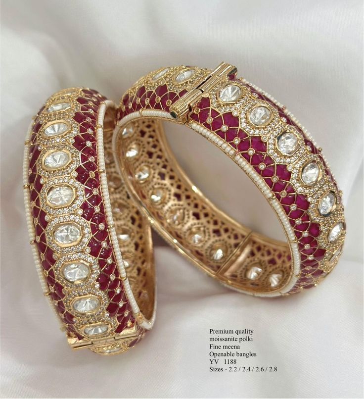 Ruby encrusted bangle