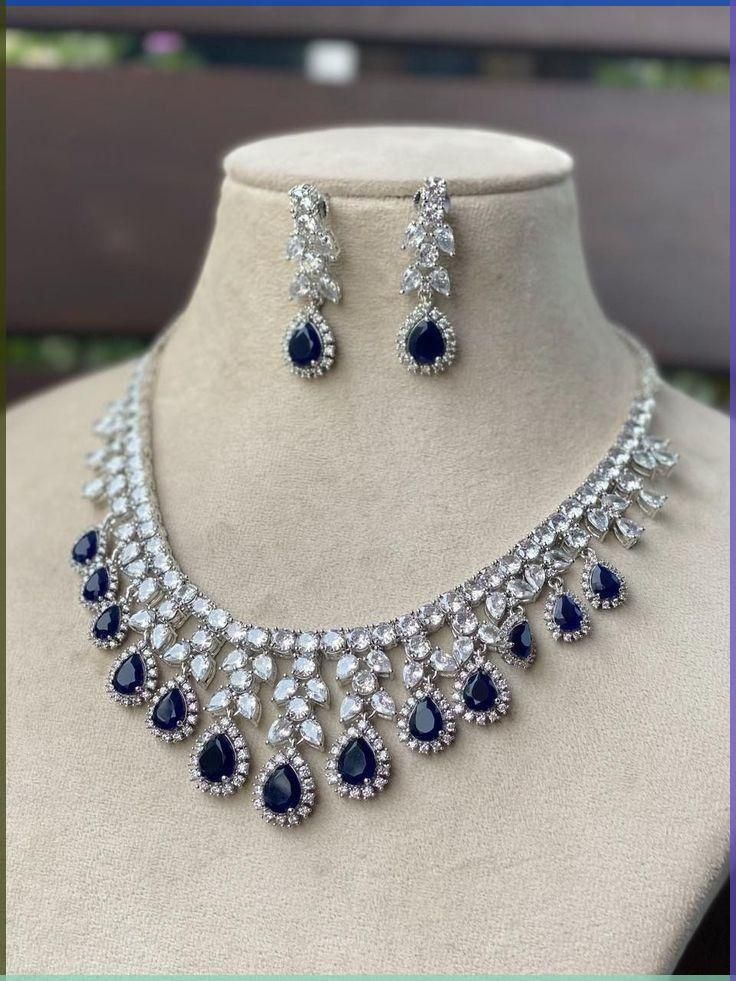 Sapphire collar necklace