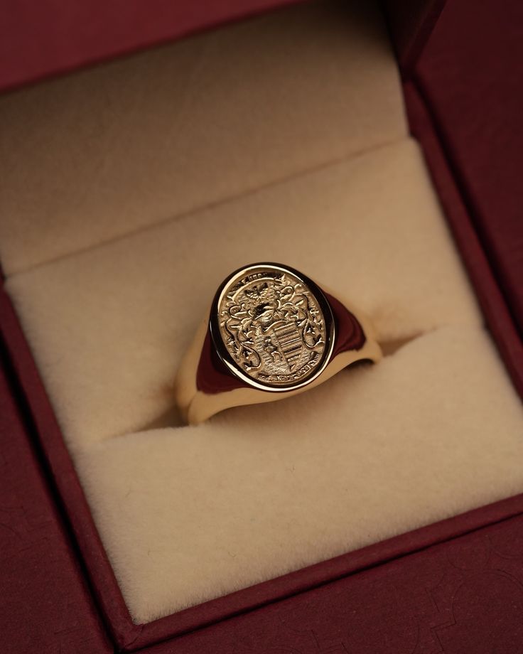 Gold signet ring